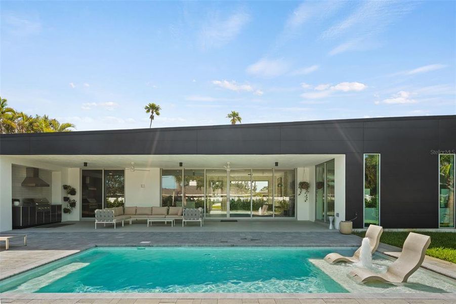 Exterior details and patio area of a home in , Belleair (Image 28).