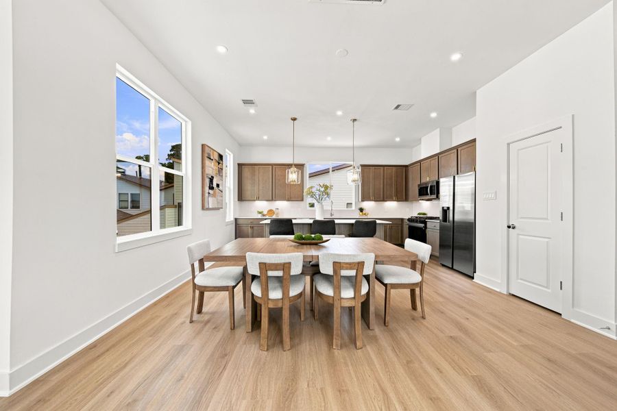 Furnished interior view inside a new home in Commons at West Tidwell, Houston (Image 18).