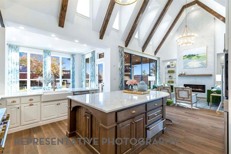 Furnished interior view inside a new home in Wildflower Ranch, Dish (Image 18).