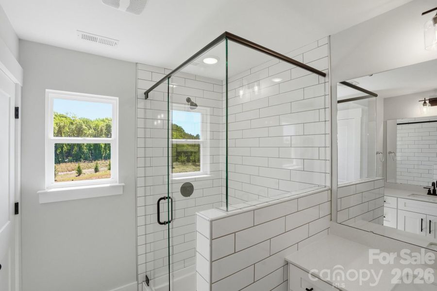 Furnished interior view inside a new home in Blythe Mill Townhomes, Waxhaw (Image 12).