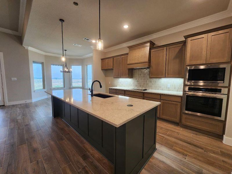 Furnished interior view inside a new home in Rocky Top, Krum (Image 5).