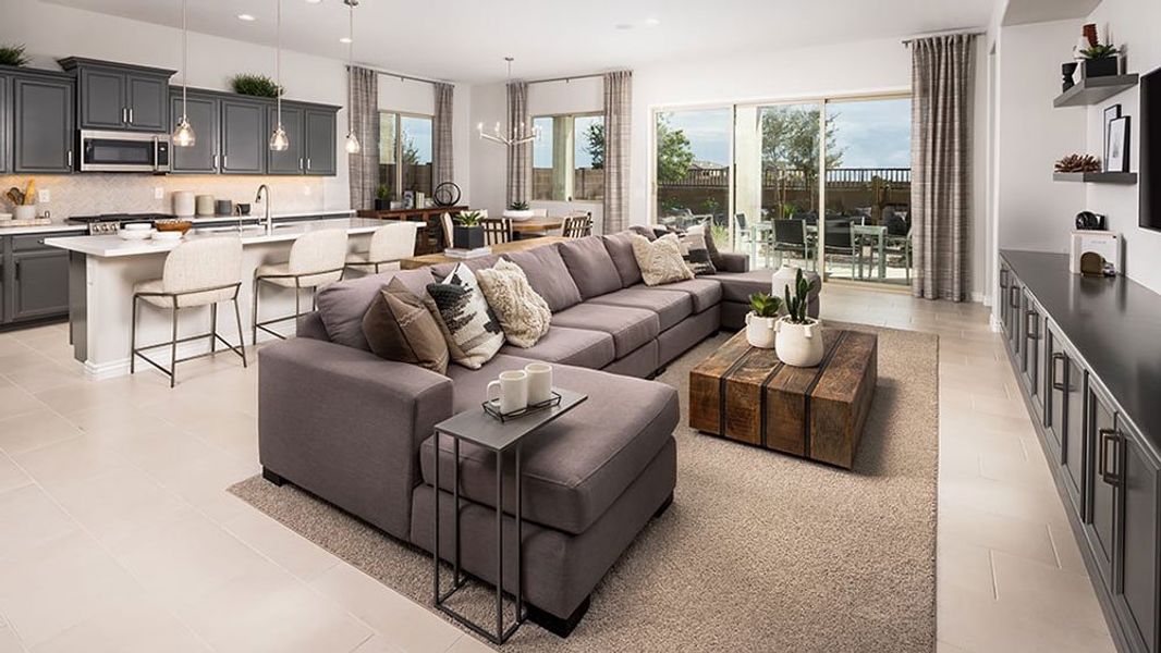 Representative furnished interior of a home built from the Hillary by Taylor Morrison in Combs Ranch Landmark Collection, San Tan Valley (Image 7). Representative furnished interior of a home built from the Hillary by Taylor Morrison in Combs Ranch Landmark Collection, San Tan Valley (Image 7).