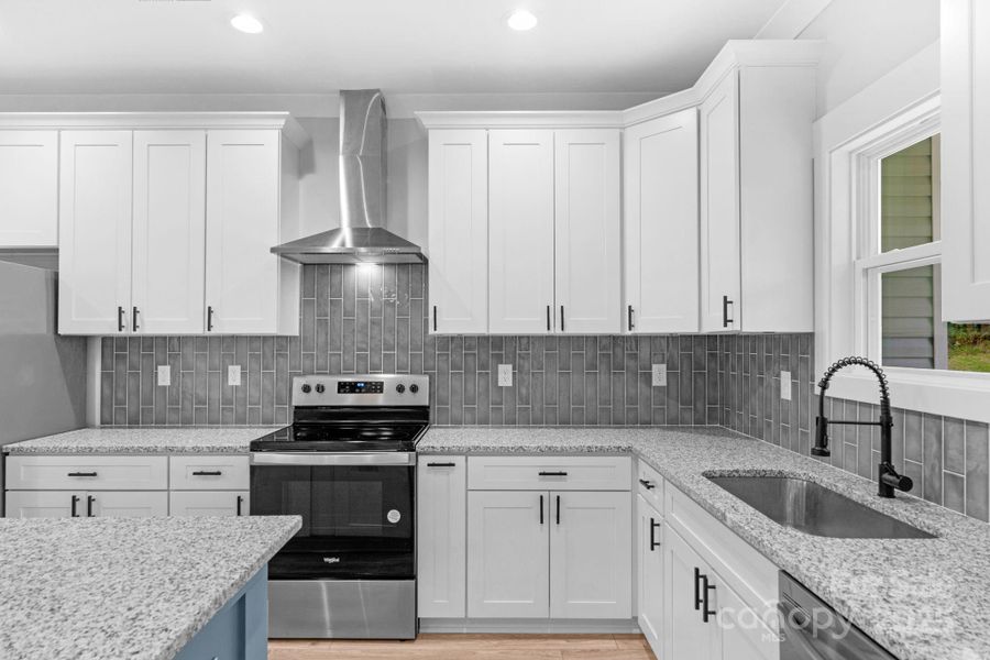 Granite Counters, Beautiful backsplash