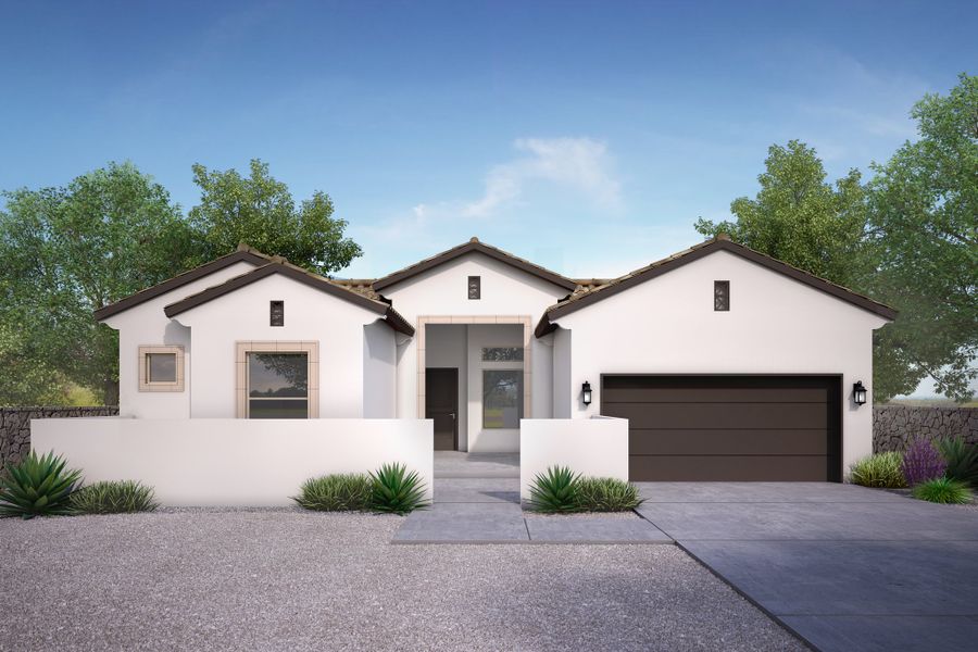 Representative exterior photo of a completed home built from the Cypress Point by LEH. Homes in Painted Sky, El Paso, TX (Image 1). Representative exterior photo of a completed home built from the Cypress Point by LEH. Homes in Painted Sky, El Paso, TX (Image 1).