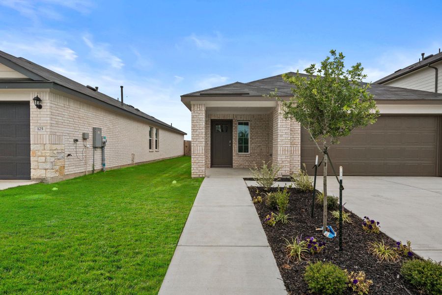Exterior details and patio area of a home in Whisper South, San Marcos (Image 18). Exterior details and patio area of a home in Whisper South, San Marcos (Image 18).
