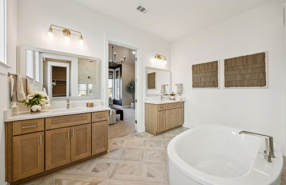 Representative furnished interior of a home built from the Gillett by Pulte Homes in Ryehill, Rosenberg (Image 13).