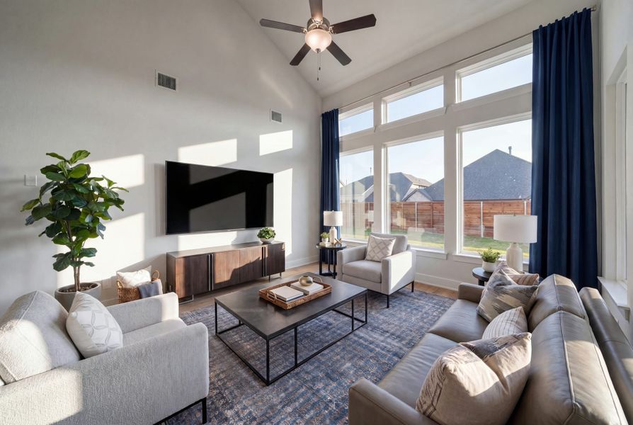 Furnished interior view inside a new home in Solterra Texas, Mesquite (Image 14). Furnished interior view inside a new home in Solterra Texas, Mesquite (Image 14).