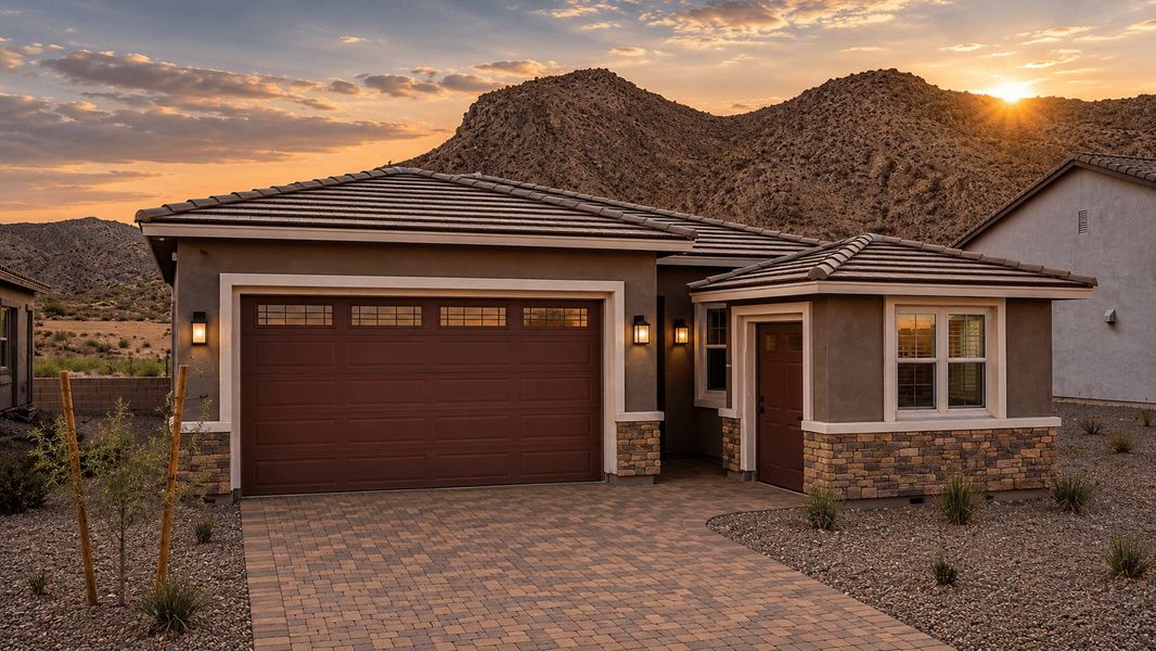 Representative exterior photo of a completed home built from the Sawgrass II by William Ryan Homes in Fairways in Victory at Verrado, Buckeye, AZ (Image 20). Representative exterior photo of a completed home built from the Sawgrass II by William Ryan Homes in Fairways in Victory at Verrado, Buckeye, AZ (Image 20).