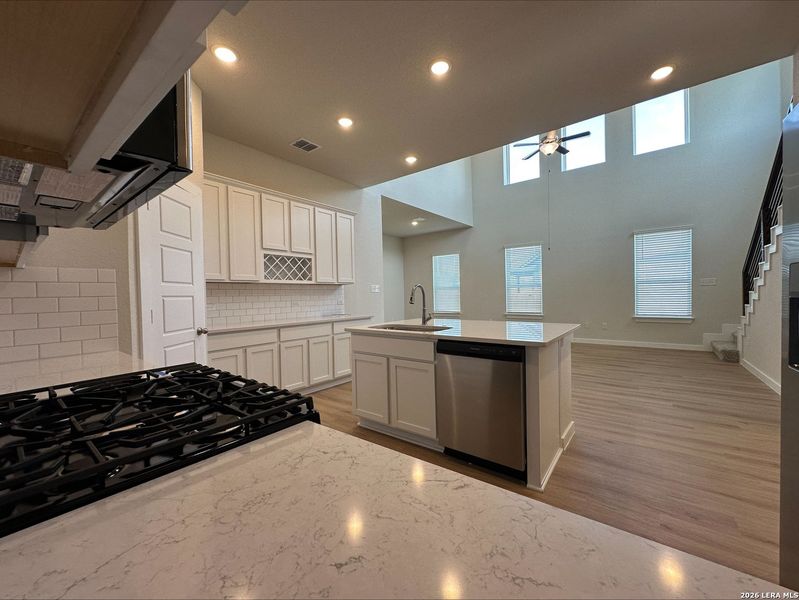 Furnished interior view inside a new home in Hunters Ranch, San Antonio (Image 4).