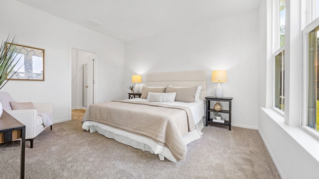 Furnished interior view inside a new home in Bluffs at Sun Colony, Longs (Image 12).
