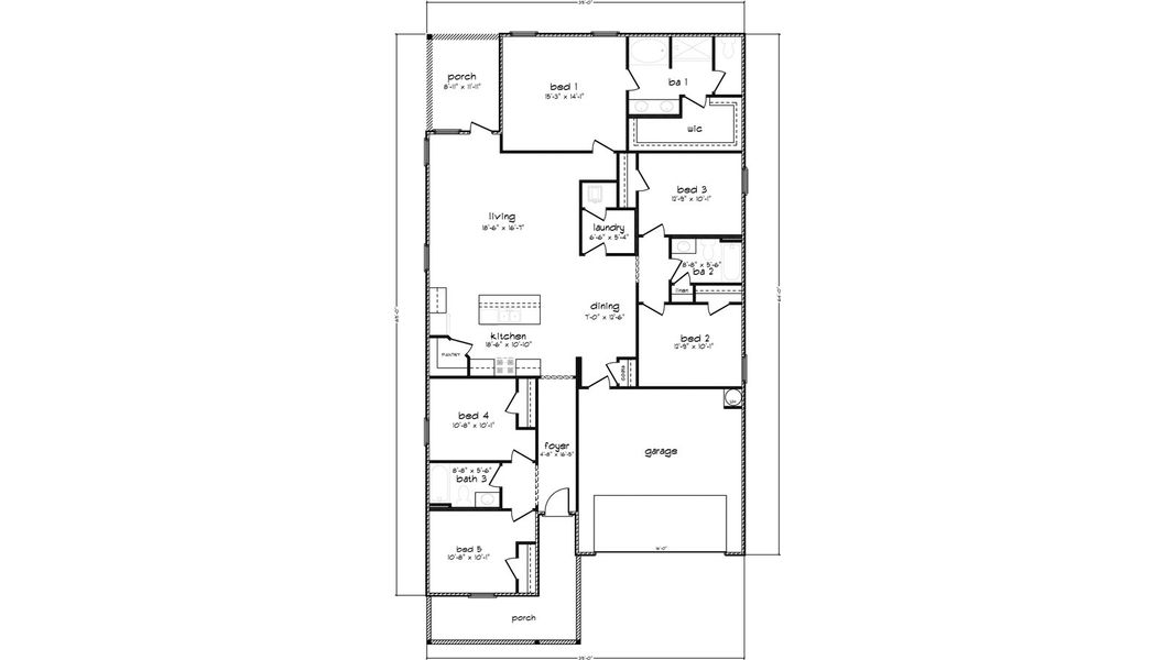 2D floor plan layout of this home in Owl's Head Farms, Freeport, FL (Image 5). 2D floor plan layout of this home in Owl's Head Farms, Freeport, FL (Image 5).