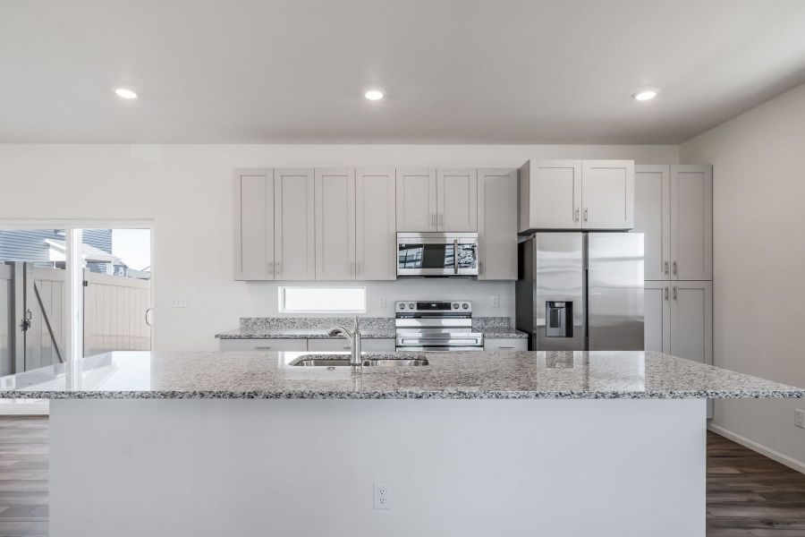 Furnished interior view inside a new home in Reunion, Commerce City (Image 5). Furnished interior view inside a new home in Reunion, Commerce City (Image 5).