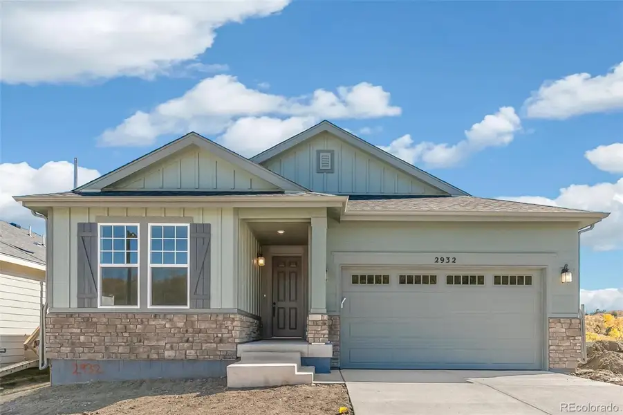 Exterior details and patio area of a home in Terrain Oak Valley, Castle Rock (Image 2).