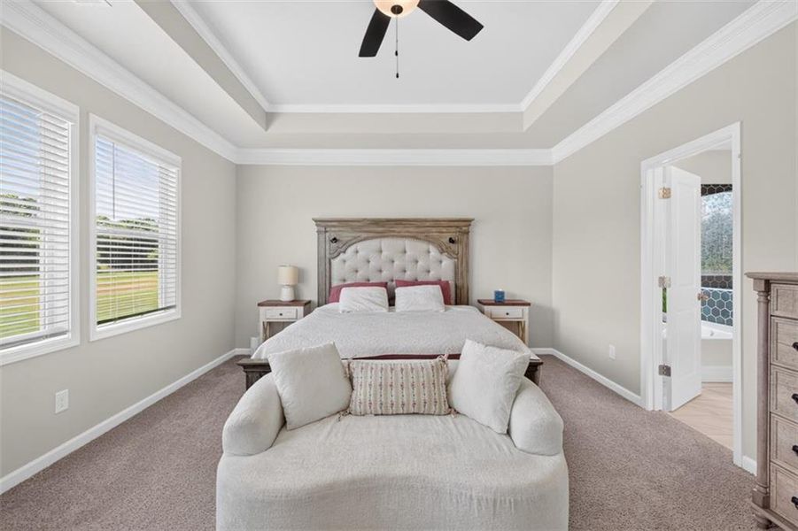 Furnished interior view inside a new home in Porches at Mobley Lake, Dacula (Image 29).