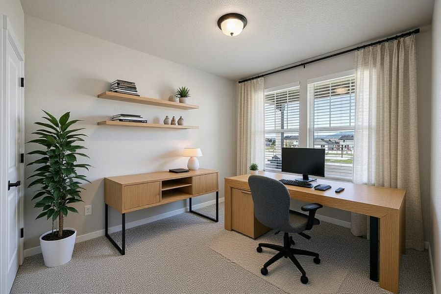 Furnished interior view inside a new home in Aspen Ranch, Fountain (Image 5).