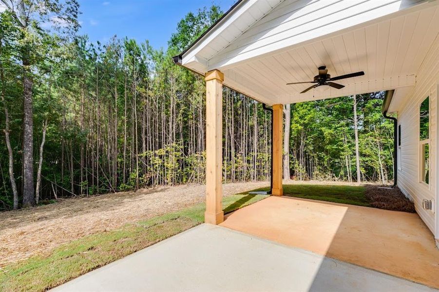 Exterior details and patio area of a home in , Cedartown (Image 3).