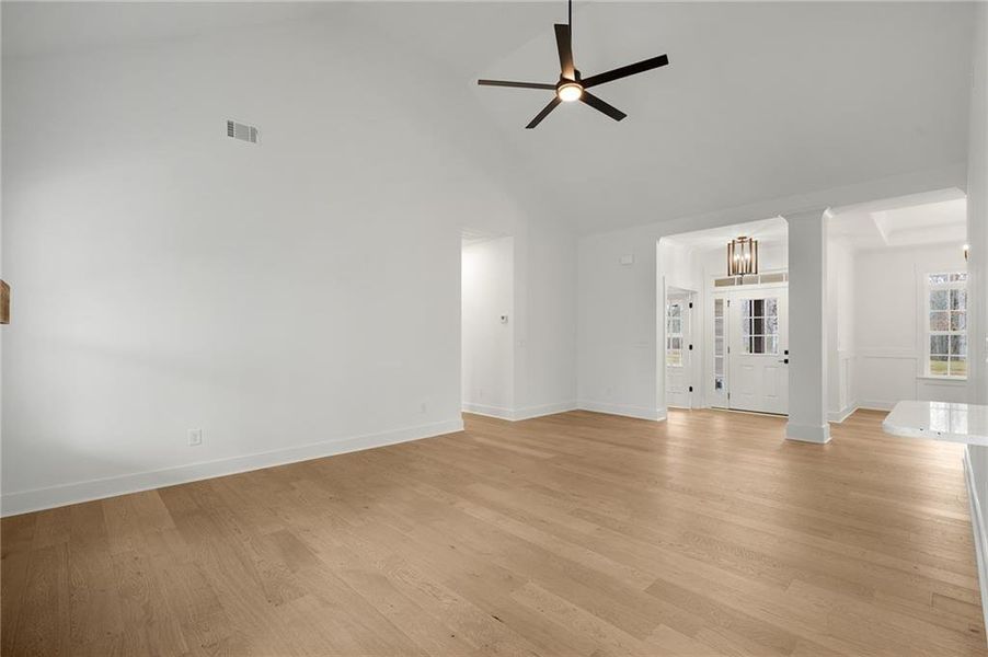 Spacious, unfurnished interior of a new home in , White (Image 25).