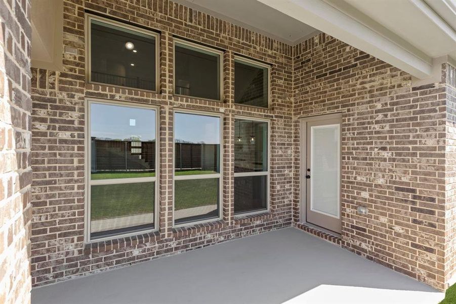 Exterior details and patio area of a home in Solterra, Mesquite (Image 3).
