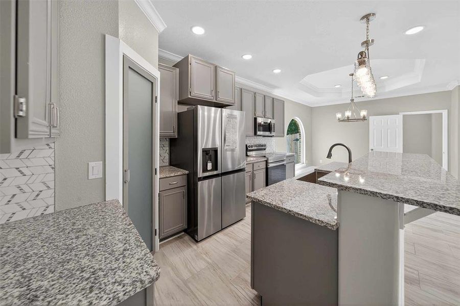 Furnished interior view inside a new home in , Lindale (Image 8). Furnished interior view inside a new home in , Lindale (Image 8).
