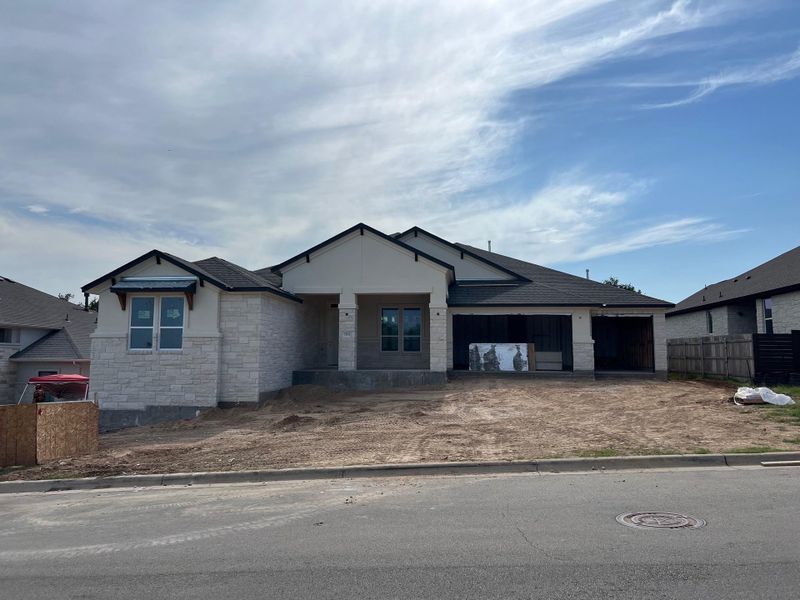 In-progress construction of a new home in Riverstone, Georgetown, TX (Image 24). In-progress construction of a new home in Riverstone, Georgetown, TX (Image 24).