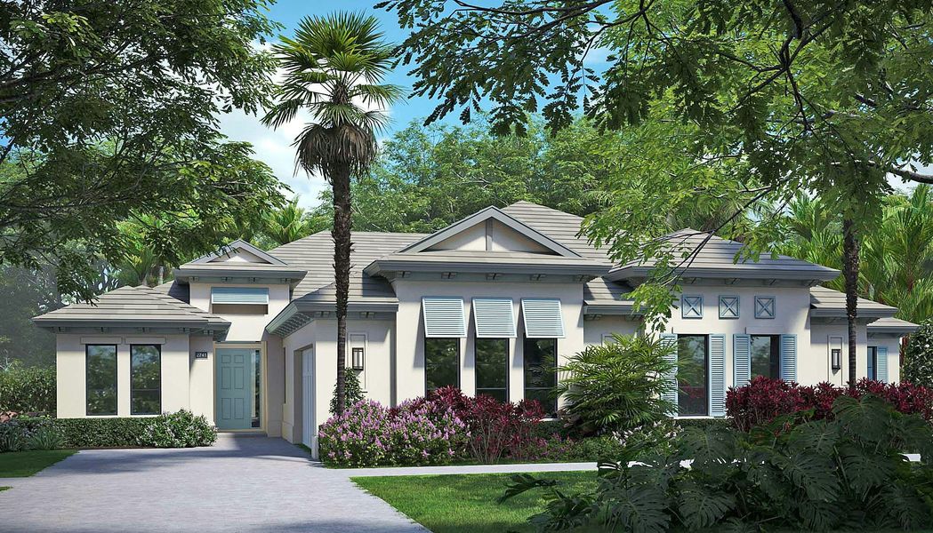 2D floor plan layout for the Seabreeze Grande by GHO Homes in Seaglass, Vero Beach, FL (Image 116).