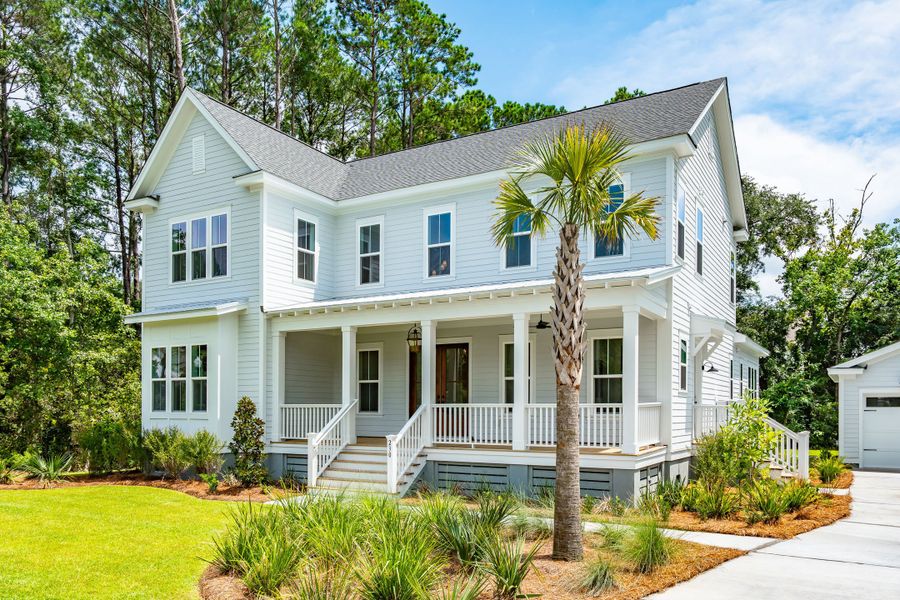 Front exterior of a new home in Charleston Proper, Charleston, SC, highlighting curb appeal (Image 6). Front exterior of a new home in Charleston Proper, Charleston, SC, highlighting curb appeal (Image 6).