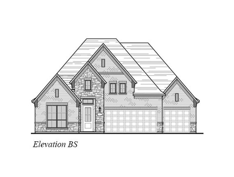 Exterior rendering of this home design in Trinity Falls, McKinney, TX (Image 10).