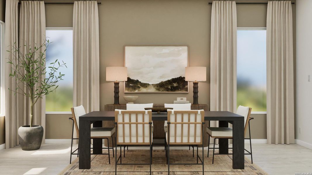 Furnished interior view inside a new home in Brookmill, San Antonio (Image 3).