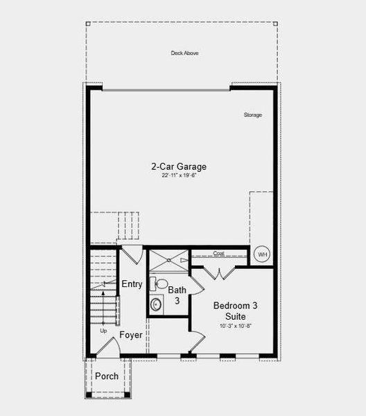 2D floor plan layout of this home in Dreycott, Lawrenceville, GA (Image 4).