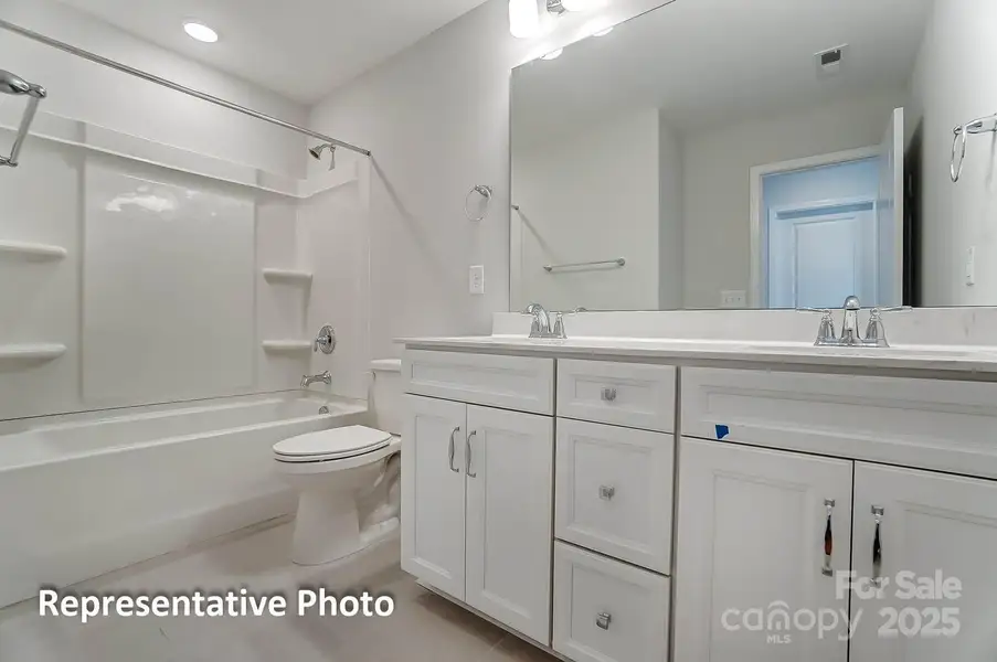 Furnished interior view inside a new home in Villas at Prestwick, Mooresville (Image 11).