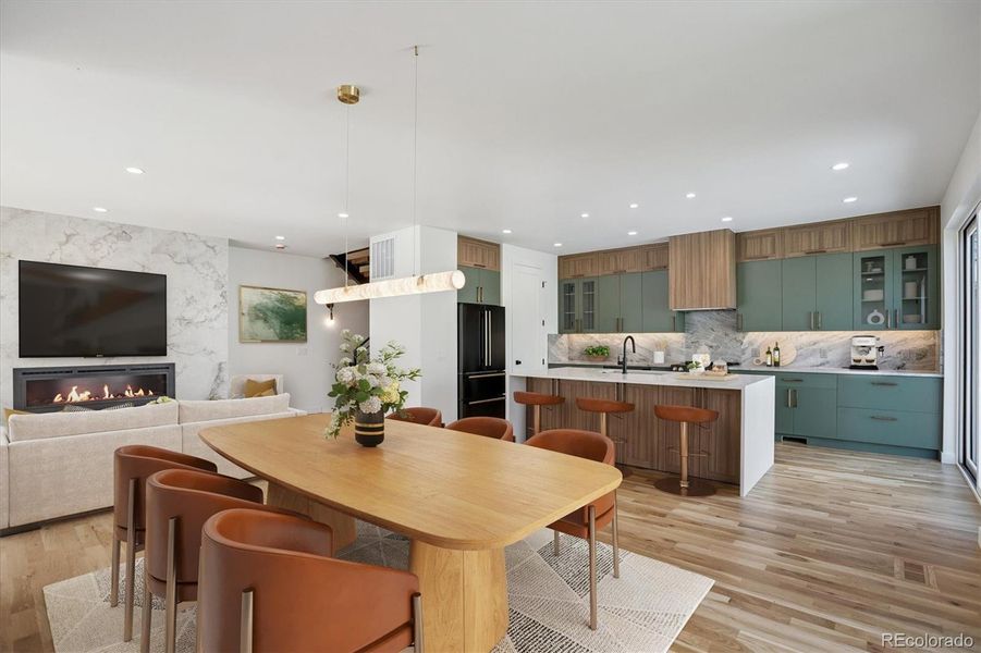 Furnished interior view inside a new home in , Denver (Image 11).