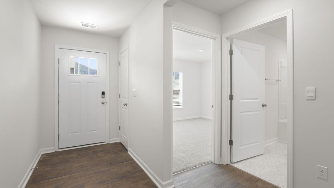 Spacious, unfurnished interior of a new home in Wildbrook Village, Waynesville (Image 13). Spacious, unfurnished interior of a new home in Wildbrook Village, Waynesville (Image 13).