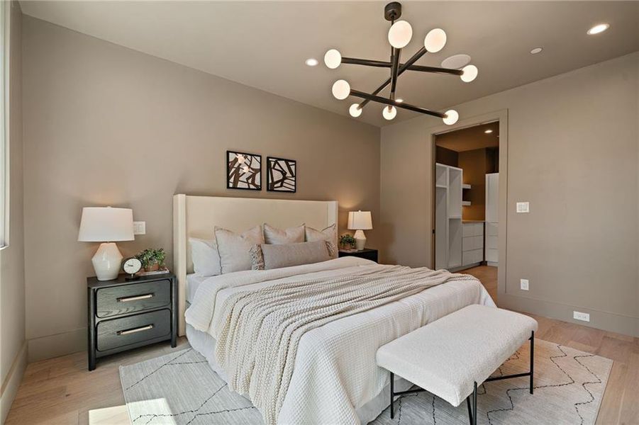 Furnished interior view inside a new home in , Atlanta (Image 27).