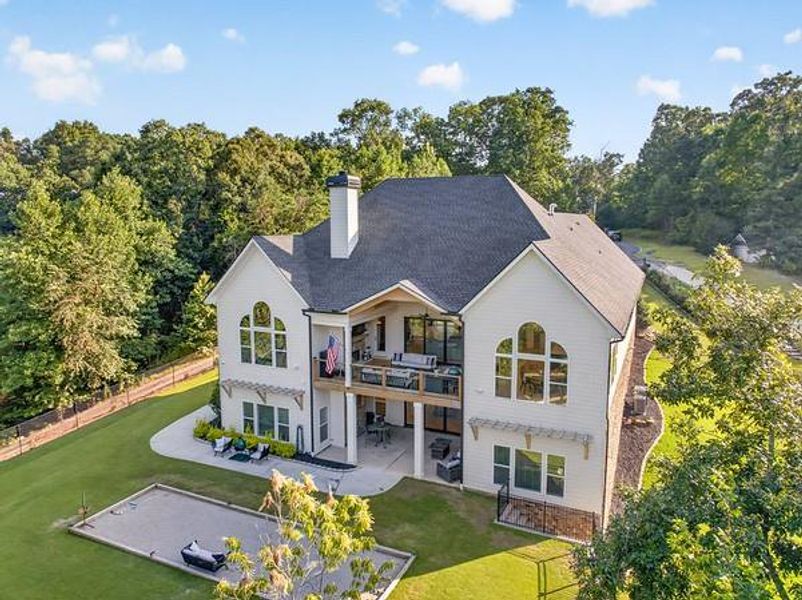 Front exterior of a new home in , Gainesville, GA, highlighting curb appeal (Image 37). Front exterior of a new home in , Gainesville, GA, highlighting curb appeal (Image 37).