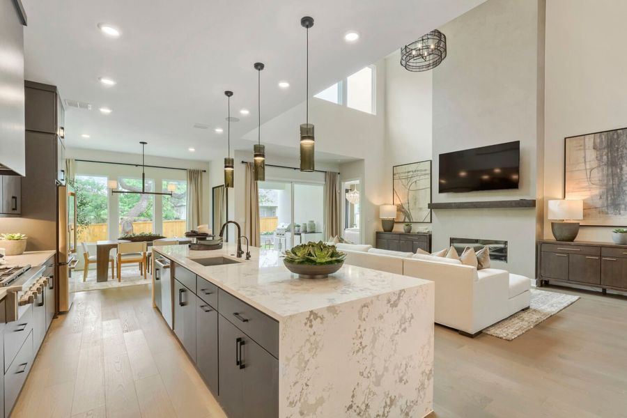 Representative furnished interior of a home built from the 4063 by Risewell Homes in Bluff Haven, Georgetown (Image 6).