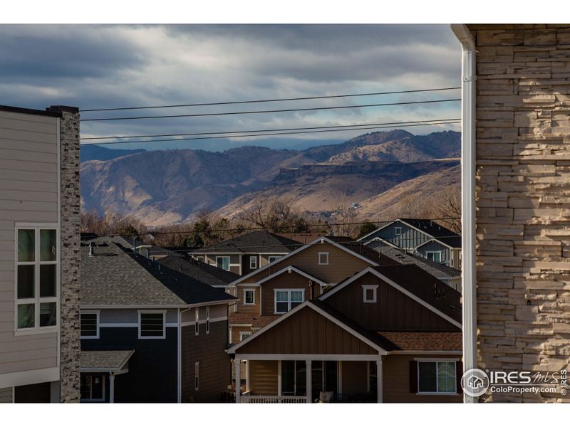 Beautiful rooftop and mountain views