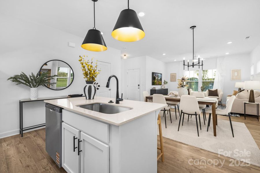 Furnished interior view inside a new home in , New London (Image 3).