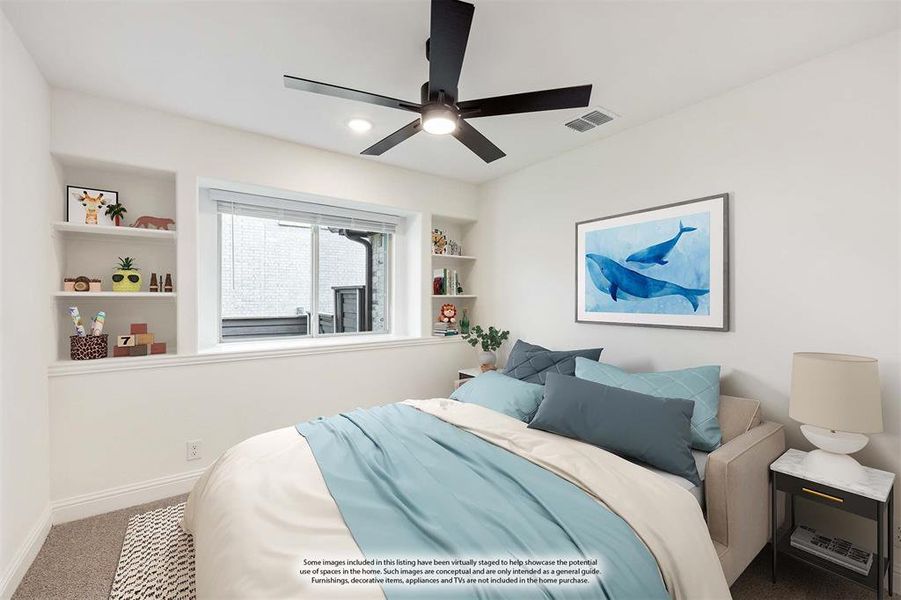 Furnished interior view inside a new home in Union Park Classic 60, Little Elm (Image 12). Furnished interior view inside a new home in Union Park Classic 60, Little Elm (Image 12).