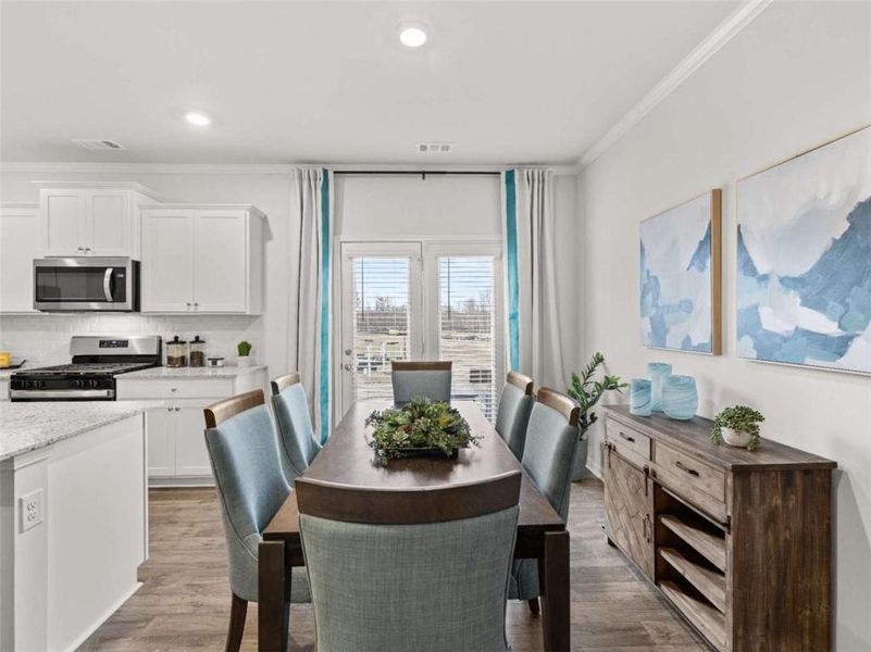 Furnished interior view inside a new home in Rosewood Farms, Acworth (Image 4).