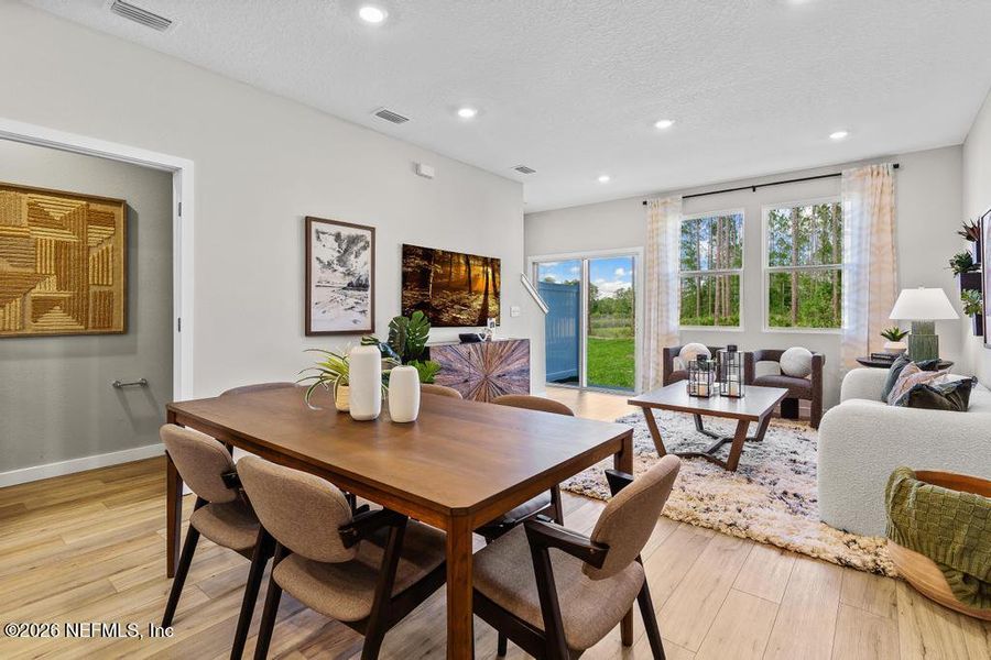 Furnished interior view inside a new home in , Jacksonville (Image 18). Furnished interior view inside a new home in , Jacksonville (Image 18).