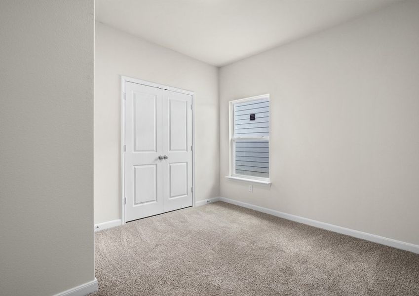 The secondary bedrooms are the perfect space for children's bedrooms and guest rooms.