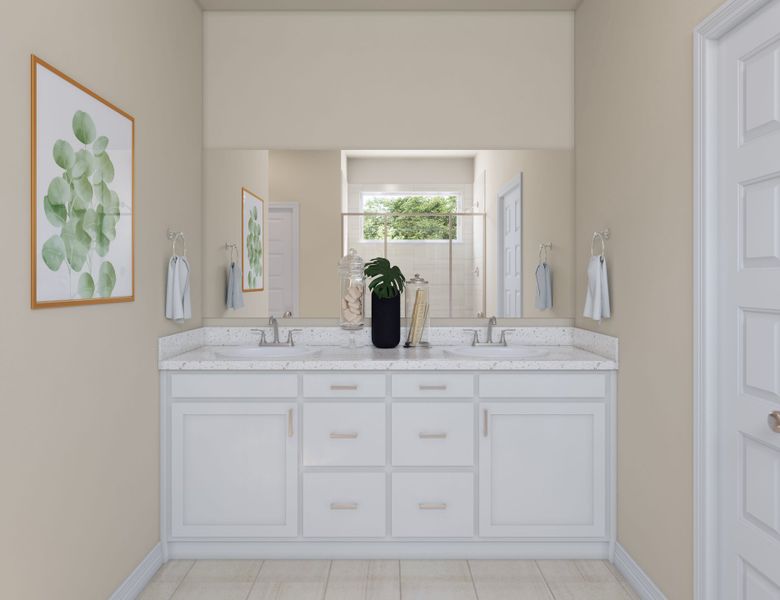 Furnished interior view inside a new home in Mason Woods, Cypress (Image 11).