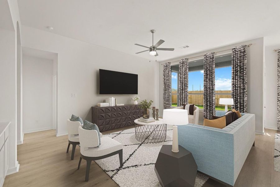 Family Room - Virtually Staged