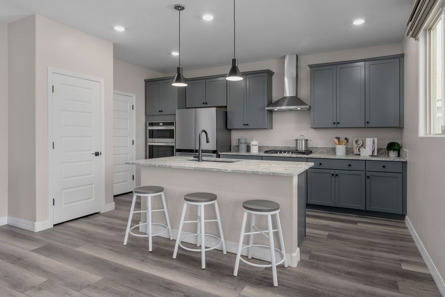 Furnished interior view inside a new home in Dobbins Manor Traditions, Phoenix (Image 6).