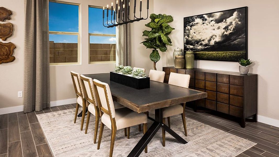 Furnished interior view inside a new home in Combs Ranch, San Tan Valley (Image 10).
