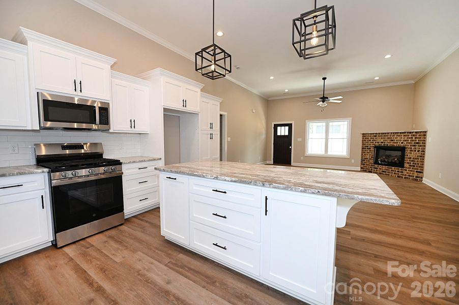 Furnished interior view inside a new home in , Hickory (Image 16).