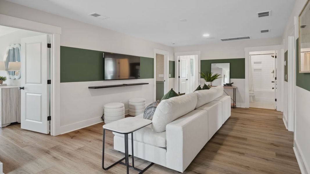 Furnished interior view inside a new home in Creekside at Andrews, Summerville (Image 22).