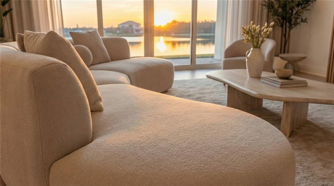 Furnished interior view inside a new home in , Orlando (Image 4). Furnished interior view inside a new home in , Orlando (Image 4).