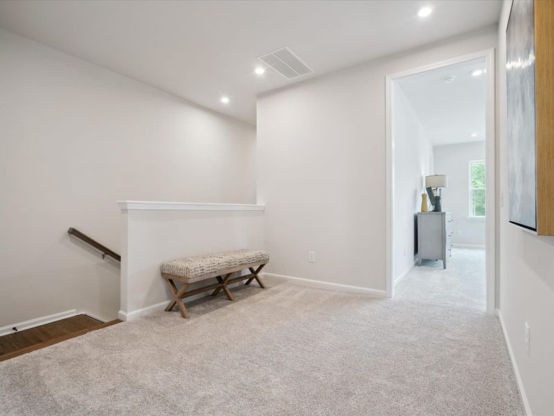 Representative furnished interior of a home built from the Stuart by Tri Pointe Homes in Millstone, Cramerton (Image 14).