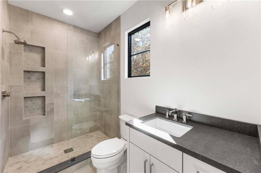 Furnished interior view inside a new home in , Sandy Springs (Image 45).